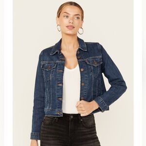 Levi’s Blue Denim Jean Trucker Jacket Size XL Juniors